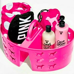 Victoria’s Secret Pink fuscia shower caddy